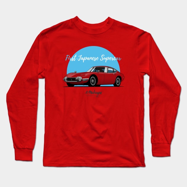 2000 GT Long Sleeve T-Shirt by Markaryan